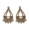 Tibetan Style Alloy Chandelier Components Links PALLOY-M186-05AB-RS-2