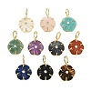 Natural Mixed Stone Carved Pendants G-G330-01G-1