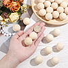 25Pcs Natural Wooden Round Ball WOOD-PA0001-84B-3
