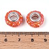 Opaque Resin European Beads RESI-T057-29J-4