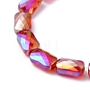 Transparent Electroplate Glass Beads Strands EGLA-I017-03-AB01-3