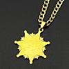 304 Stainless Steel Enamel Black Star Pendant Necklaces for Men WGCD56C-02-2