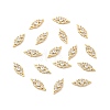 Brass Micro Pave Cubic Zirconia Cabochons MRMJ-P015-02A-LG-3