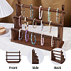 3-Tier Wooden Bracelet Organizer Display Riser Stands ODIS-WH0030-277B-4