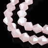 Imitation Jade Electroplate Glass Beads Strands EGLA-A039-J6mm-A07-3