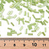 Transparent Colours Luster Glass Bugle Beads SEED-N005-001-A01-4