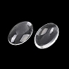 Transparent Oval Glass Cabochons GGLA-R022-30x20-1