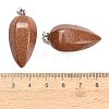 Synthetic Goldstone Pendants GG-K002-16Q-3