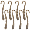12Pcs Zinc Alloy Hook Bookmarks AJEW-SC0004-42-1