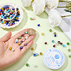 200Pcs 2Bags Handmade Millefiori & Evil Eye Lampwork Beads LAMP-PA0001-69-3