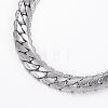304 Stainless Steel Curb Chain Bracelets BJEW-H491-03P-2