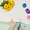 Flower Pattern Cotton Fabric DIY-WH0504-985A-3