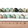 Natural Green Line Jasper  Beads Strands G-B128-A03-05-4