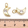 Brass Micro Pave Cubic Zirconia Charms KK-E068-VB230-A-3