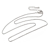 0.8MM Brass Box Chain Necklaces NJEW-G341-02P-4