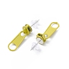 Alloy Zipper Buckle Dangle Stud Earrings with Iron Pins for Women EJEW-A090-01A-2
