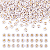 500Pcs 5 Style Plating Acrylic Beads PACR-BY0001-01-1