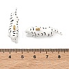 304 Stainless Steel Enamel Pendants STAS-F347-05G-3