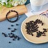 400Pcs 2 Styles Undyed Natural Ebony Wood Beads WOOD-FH0001-99-3