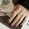 925 Sterling Silver Crescent Moon Open Cuff Ring for Women JR880B-7