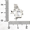 Brass Micro Pave Cubic Zirconia Pendants KK-V008-28P-3