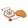 9Pcs 3 Styles Christmas Wood Pendant Decorations Set WOOD-U004-01B-3