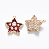 Brass Enamel Pendants X-KK-T049-056G-03-NF-2