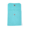 Double-Sided Velvet Jewelry Rectangle Bags for Earrings Rings Bracelets Necklaces TP-N004-01C-2
