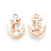 Enamel Pendants X-ENAM-WH0006-A01-1