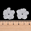 Frosted Opaque Acrylic Bead Cap OACR-K001-43-3