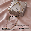 Vintage 304 Stainless Steel Round Mesh Chain Necklaces for Women QF0700-1-1