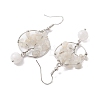 Natural Moonstone Dangle Earrings EJEW-JE05747-01-4