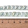 Electroplate Transparent Crackle Glass Beads Strands EGLA-Q135-02A-B03-4