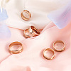 6Pcs 6 Size 201 Stainless Steel Grooved Finger Ring Settings FIND-YS0001-11-5
