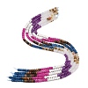Watermelon Stone Glass & Natural Howlite & Polychrome Jasper & Dyed White Jade & White Jade Beads Strands G-Z135-C15-3