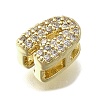Brass Micro Pave Cubic Zirconia Multi-Strand Links KK-D295-32G-3