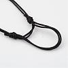 Adjustable Natural Gemstone and Waxed Cotton Cord Bracelets BJEW-JB02333-4