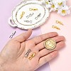 10Pcs 2 Colors Brass Fold Over Clasps KK-CJ0005-87-4