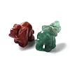 Natural Gemstone Carved Elephant Statues Ornament G-P525-09-2