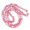 Frosted Crackle Glass Beads Strands GLAA-U001-6mm-M13-3