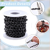 5M Aluminium Twisted Curb Chains CHA-BM0001-01B-6
