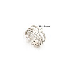 304 Stainless Steel Cuff Open Rings WGC3834-10-1