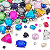 100Pcs Glass Sew on Rhinestones GLAA-TA0004-45-3