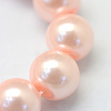 Baking Painted Pearlized Glass Pearl Round Bead Strands HY-Q003-6mm-05-3