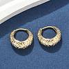 Brass Hoop Earrings EJEW-D320-16G-1