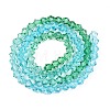 Gradient Color Baking Paint Glass Bead Strands X1-DGLA-A039-T2mm-A018-2