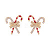 Alloy Enamel Stud Earrings FS-WG41D3C-01-5