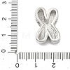Brass Initial Beads KK-B167-27P-01X-3