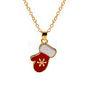 Christmas Alloy Enamel Pendant Necklaces FS-WGA5363-06-1