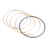 5Pcs 5 Colors Iron Rings FIND-TA0011-10-3